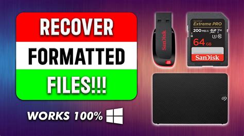 How To Recover Files From Formatted Hard Drive In Windows 11 10