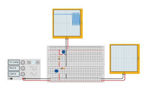 Circuit Design Filtro Pasa Banda Tinkercad