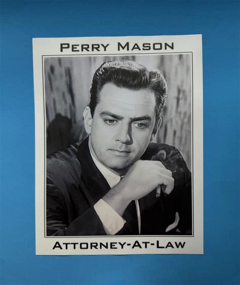 Perry Mason Paul Drake Mini Poster Print Raymond Burr William Hopper