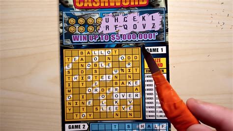 NEW 20 Crossword Scratch Off YouTube