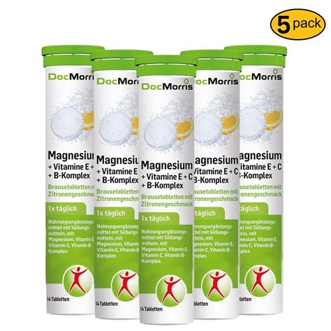 DocMorris Magnesium Vit E C B 5er 70 Tabs Vitalität Immunsystem