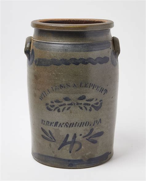 Williams and Reppert Stoneware Crock sold at auction on 18th July | New