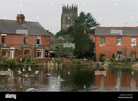 Pond Gresford Village Centre Wrexham North East Wales Stock Photo Alamy