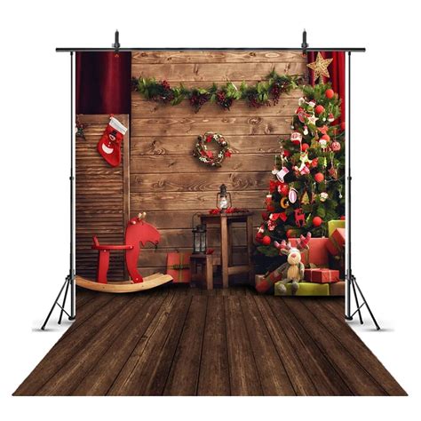 Mehofond Backdrop Christmas Decoration 2023 Photo Santa Claus Winter