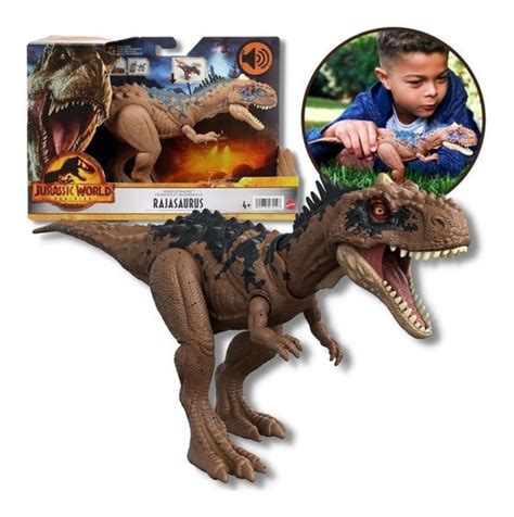 Dinossauro Rajassauro Boneco Som Jurassic World Mattel