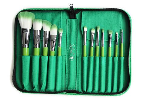 12pcs Fashional Dark Green Cosmetic Kits With Pouch Jieliindustrialcn Green Cosmetics