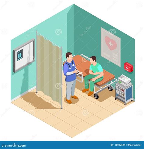 Doctor Isometric Set Cartoon Vector CartoonDealer 50283199