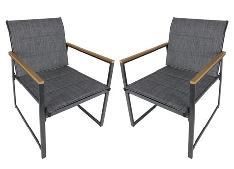 Outdoor Loungesessel Aus Metall Mit Textilbespannung Er Set Von Thomas