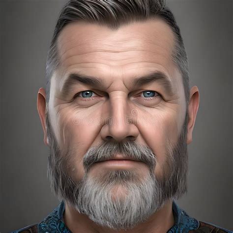 Portrait Of A Middle Aged Man Created With Generative Ai Technology