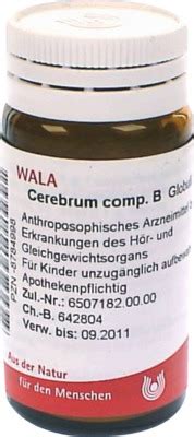 WALA Cerebrum Comp B Globuli 20 G Online Kaufen