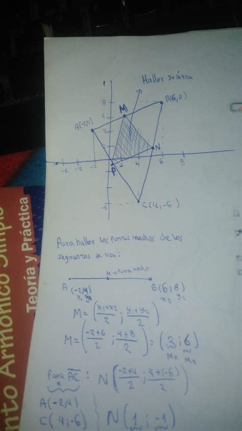 Puntos Con Los Puntos Medios De Los Lados Del Tri Ngulo Cuyos