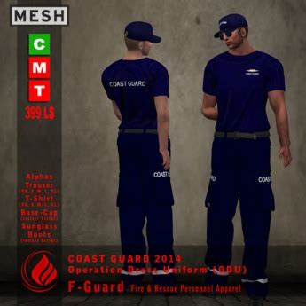 Second Life Marketplace - Coast Guard ODU / BDU - Operation Dress Uniform