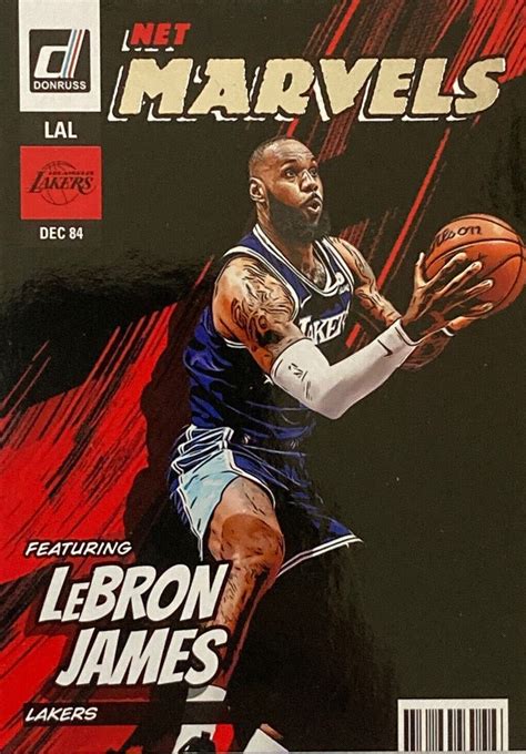 Lebron James Panini Donruss Net Marvels Series Mint Insert