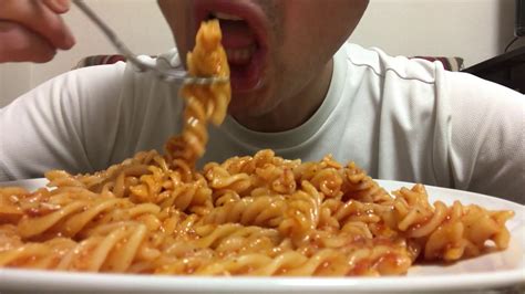 No Talking ASMR Short Pasta Mukbang Fusilli Allarrabbiata YouTube