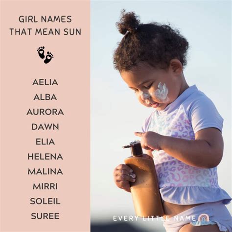 90 Bright Names That Mean Sun For Girls And Boys Every Little Name