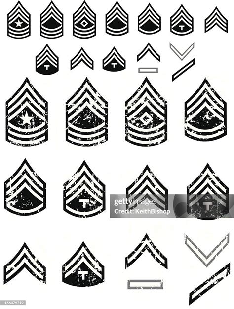 Us Army Enlistment Symbols Or Arm Patch Ranks High-Res Vector Graphic ...