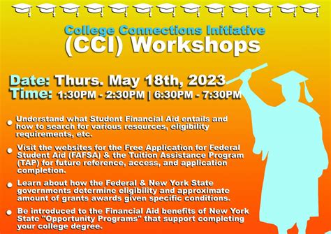 College Connections Initiative Cci Workshops Thursday May 18th 2023 Suny Queens