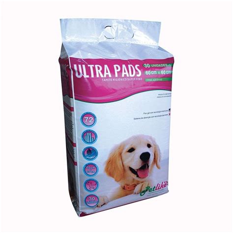 Tapete Higiênico para Cachorro Ultra Pad 30 unidades 60x60 cm na