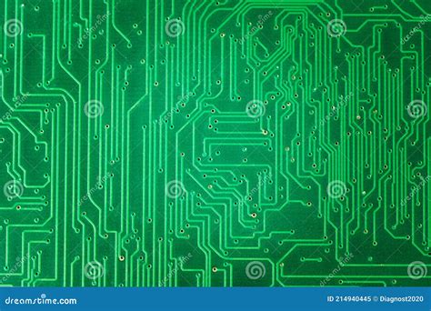 Green Printed Circuit Board PCB Texture or Background Stock Image - Image of modern, industry ...