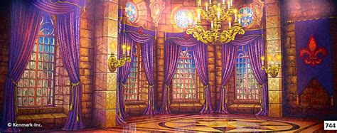 Castle Ballroom Scenic Backdrop by Kenmark Backdrops