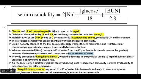 Pediatric Body Fluids Osmolality And Volume Control Youtube