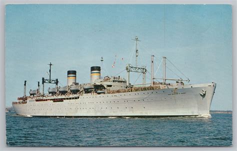 Ships Us Naval Ship General Wm O Darby T Ap Vintage Postcard