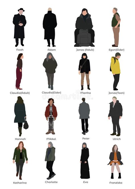 compilation  human figures stock illustration illustration