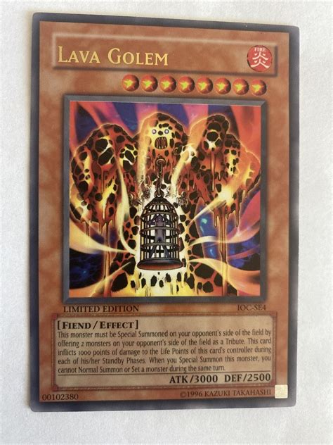 Lava Golem Ioc Se Ultra Rare Limited Edition Lp Yugioh Ebay