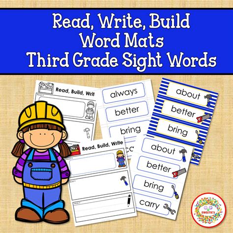 Sight Words Read Build Third Grade Sight Words Made By Teachers