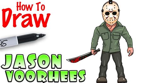 How To Draw Jason Voorhees Friday The 13th Youtube