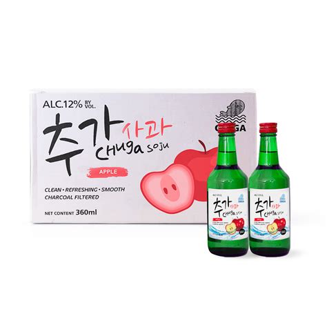 Chuga Flavoured Soju Carton 20 X 360ml Foc 2 Chuga Shotglass Shopee