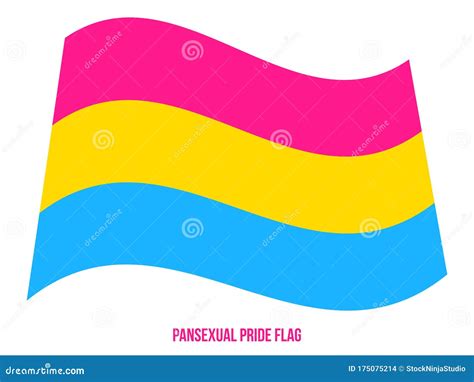 Pansexual Pride Flag In Vector Illustration Symbol For The Pansexual Community To Use Stock