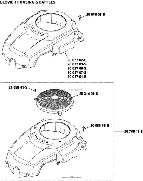 Kohler SV540 0019 MTD 18 HP 13 4 KW Parts Diagram For Blower Housing