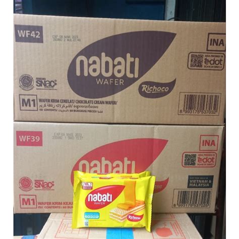 Jual Nabati Wafer White Keju Coklat Dus Pcs X Gr Shopee