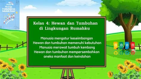 Kelas Hewan Dan Tumbuhan Di Lingkungan Rumahku