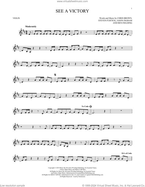 See A Victory Sheet Music For Violin Solo Pdf Interactive