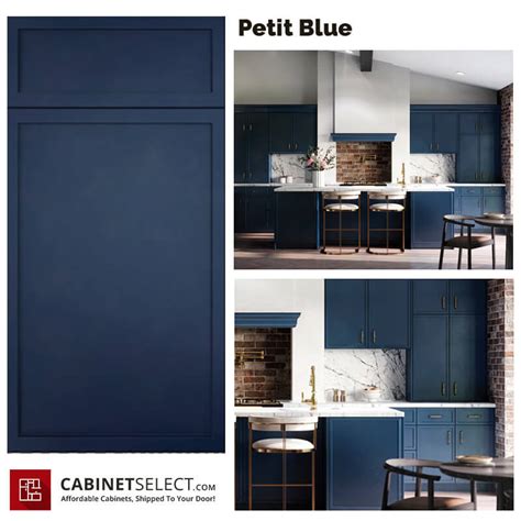 Buy Petit Blue Shaker Kitchen Cabinets CabinetSelect