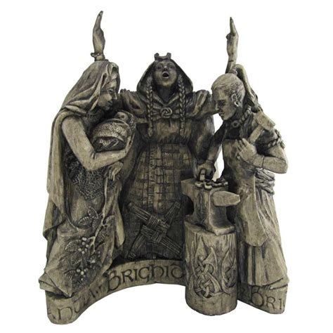 Brigid, Celtic Goddess Triple Aspect Statue - Celtic Art, Wicca