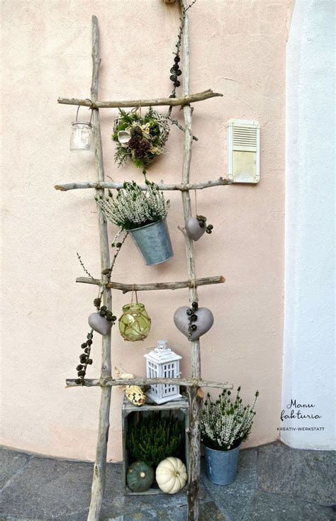 DIY Inspiration Leiter Mit Schwemmholz Schwemmholz Deko Leiter