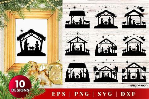 Nativity Svg Bundle Graphic By Svgocean Creative Fabrica