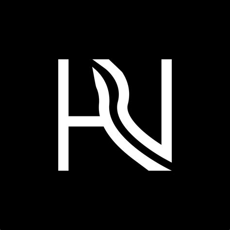 HU letter logo vector design, HU simple and modern logo. HU luxurious ...