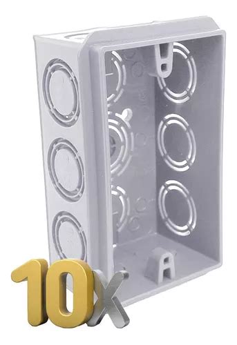 Caja De Luz Rectangular X Cm Electricidad Pvc Pack X Mercadolibre