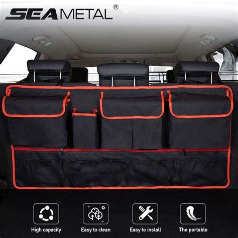 Cheap Car Rear Seat Back Storage Bag Auto Trunk Pocket Cover Stowing