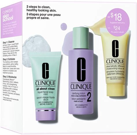 Clinique 3 Step Skin Care Kit Skin Type 2 подаръчен комплект за