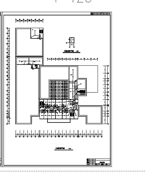 机场酒店消防自动报警设计施工cad图纸机场土木在线