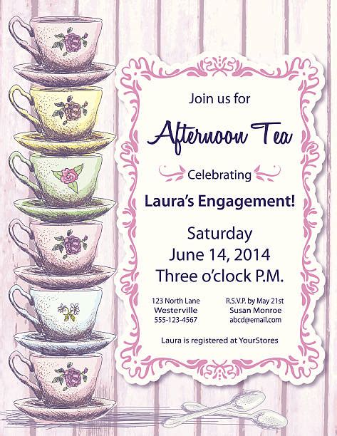 Vintage Tea Party Invitation Template