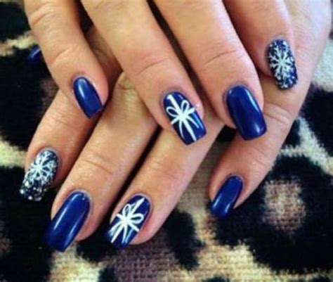 Stunning Winter Nail Art Designs For The Christmas Holidays Blue