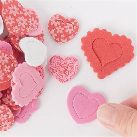 Foamies Valentine S Heart Foam Stickers Stickers Craft Basics