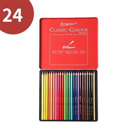 Giorgione Classic Colored Pencil Set Metal Case 1224364872