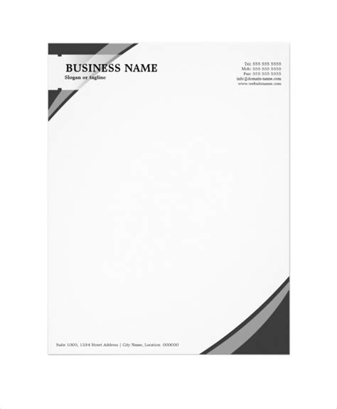 Sample Business Letterhead Templates